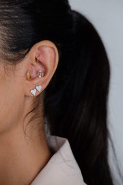 Saffy Jewels Earrings Heart Studs-mini White EGW0905080_2