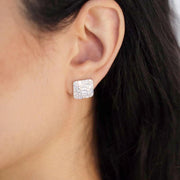 Saffy Jewels Earrings Iced Baguette Studs Earring