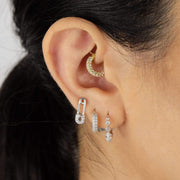 Saffy Jewels Earrings Pyramid Spike Hoop Earrings White EGW026020900_2