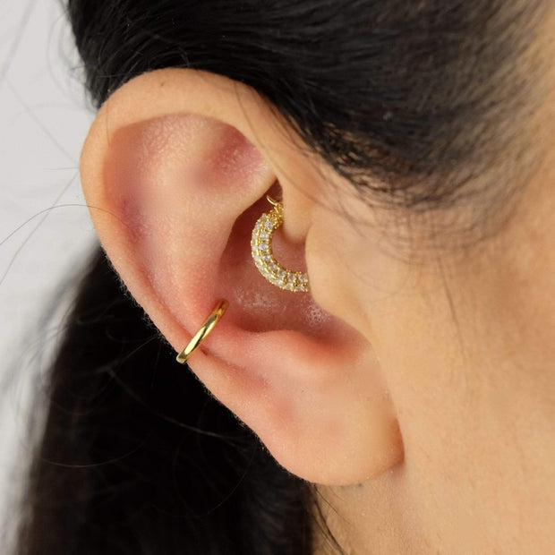Saffy Jewels Earrings Thin Solid Cuff Earring