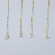 Saffy Jewels Necklaces Pave Initial Necklace Yellow / R NGW02403030_17