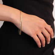 Saffy Jewels Bracelets 10K Gold Curb Chain Bracelet Yellow / 8" BG1002520