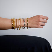 Saffy Jewels Bracelets Gold Baguettes Bracelet Yellow BGW06130