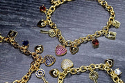 Saffy Jewels Bracelets Heart Charm Bracelet Red / 7"