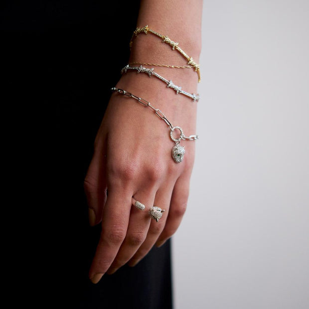 Saffy Jewels Bracelets Pave Barbed Wire Bracelet