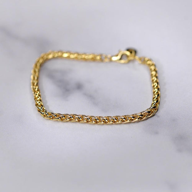 Saffy Jewels Bracelets Spiga Gold Bracelet Yellow / 7" BGN01180