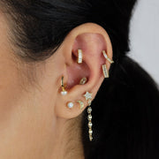 Saffy Jewels Earrings Baguette Huggie Earring Yellow EGW022020303_1