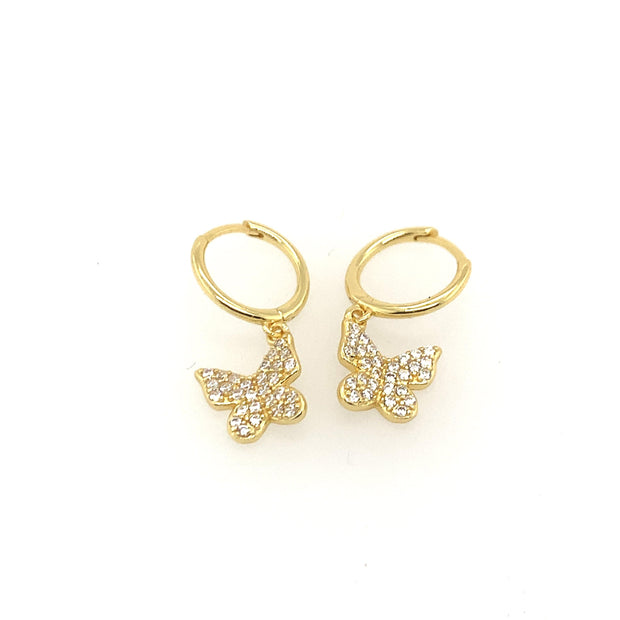 Saffy Jewels Earrings Butterfly Charm Huggie Earring Yellow EGW0029010900_1