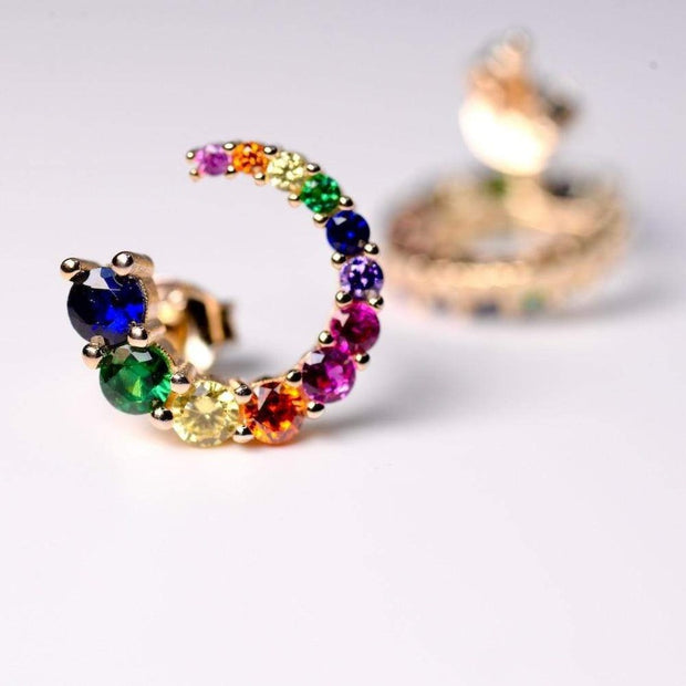 Saffy Jewels Earrings Colorful Studs Earring Multi/Yellow EGW018041