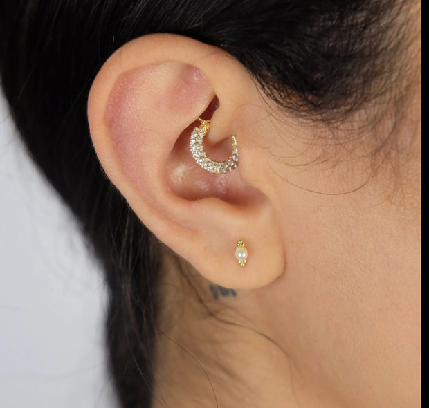 Saffy Jewels Earrings Dot Pearl Stud Earring Yellow EGP01500303_1
