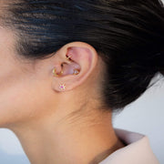 Saffy Jewels Earrings Flower Studs Yellow / Ruby EGM0150600_3