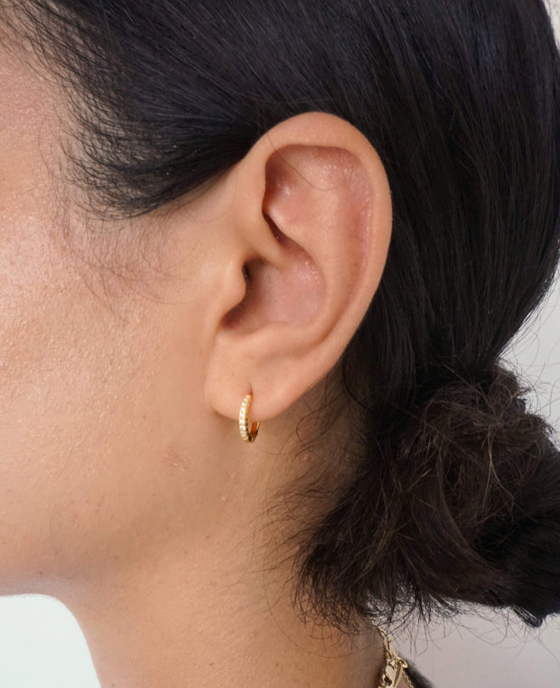 Saffy Jewels Earrings Huggie CZ hoops earring
