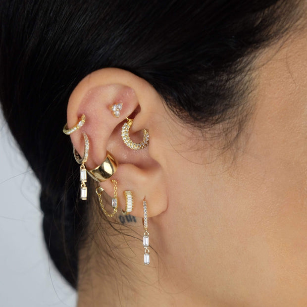 Saffy Jewels Earrings Pave Hanging Baguettes Hoop Earring EGM027020303_1