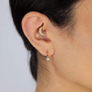 Saffy Jewels Earrings Pearl Drop Huggie Earring Yellow EGP019030030_1