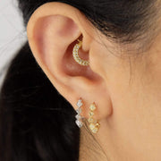 Saffy Jewels Earrings Pyramid Spike Hoop Earrings