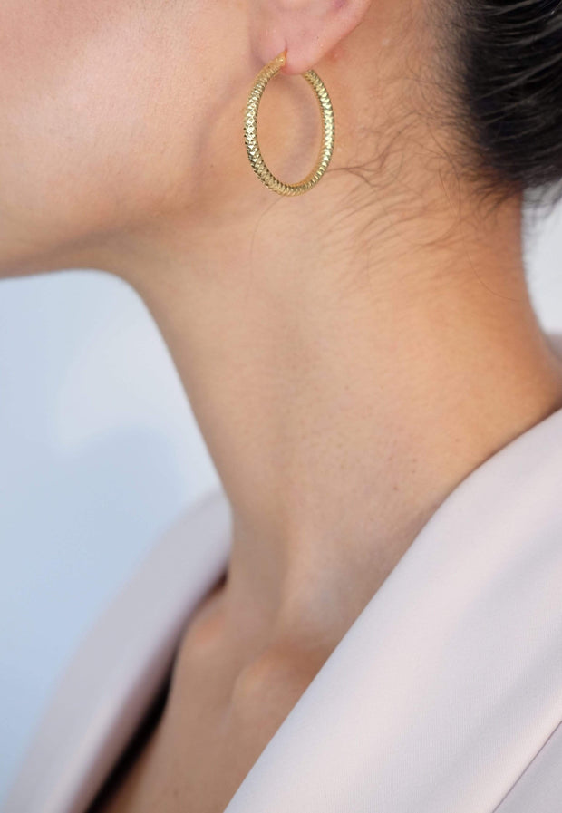 Saffy Jewels Earrings Rihanna Hoops Yellow / 3mm x 30mm EGN01903103050_1