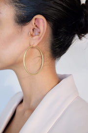 Saffy Jewels Earrings Rihanna Hoops Yellow / 3mm x 60mm EGN01903103050_3