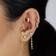 Saffy Jewels Earrings Scallop circle stud earring