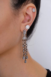 Saffy Jewels Earrings Slim Chandelier Earring Black Rhodium EBR0650206040_1