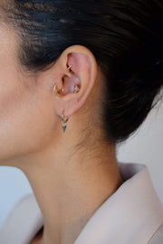 Saffy Jewels Earrings Spike Huggies White EGN0180040_2