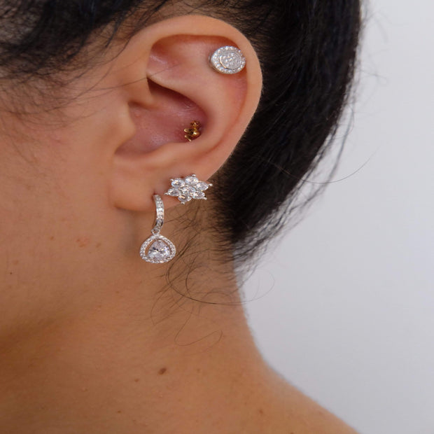 Saffy Jewels Earrings Tear Drop Earring Silver ESC017030400_2