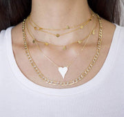 Saffy Jewels Necklaces 10K Gold Figaro Chain Necklace