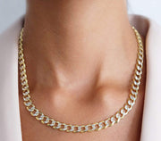 Saffy Jewels Necklaces Chunky Cut Curb Chain Necklace Yellow NGN0700400_1