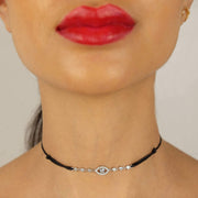 Saffy Jewels Necklaces Evil Eye Cord Necklace