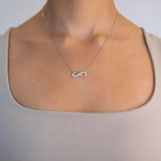 Saffy Jewels Necklaces Infinity Pendant Necklace White / 17" NRW04140