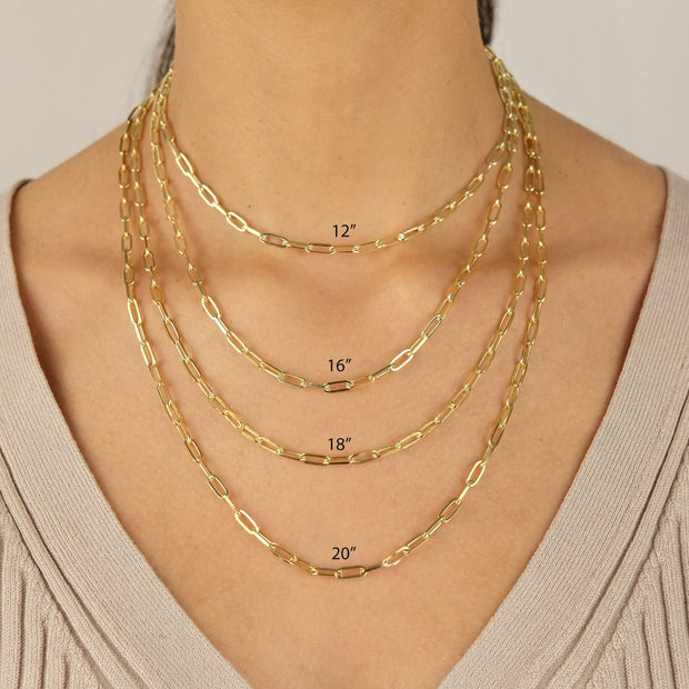 Saffy Jewels Necklaces Layla Paper Link Chain