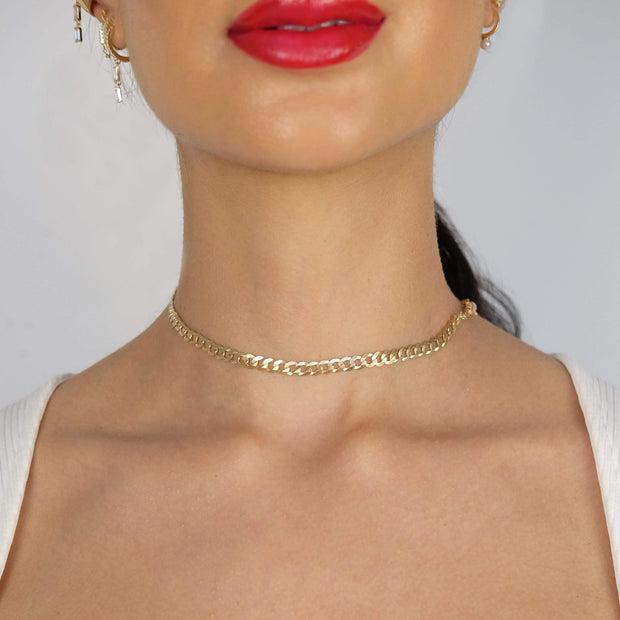 Saffy Jewels Necklaces Pearl x Cuban link chain Necklace Yellow / 15" NGP037020703_1