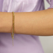 Saffy Jewels Necklaces Tennis x Cuban link chain Bracelet