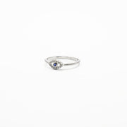 Saffy Jewels Rings Twist Evil Eye Ring White / Sapphire / 5 RGSC019040105_12