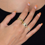 Saffy Jewels Rings Twist Skinny Ring