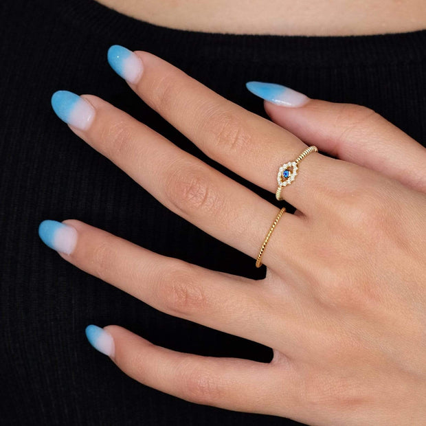 Saffy Jewels Rings Twist Skinny Ring